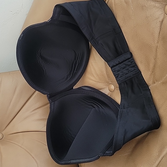 Red Carpet Black Strapless Bra Wacoal Sz 44DD - Picture 3 of 6